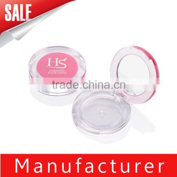 Custom Round Makeup Empty Blush Container With Mirror