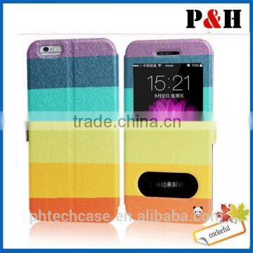 Coloured Drawing Pattern Leather Full Body Case for Apple iPhone 6