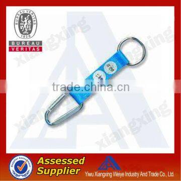 Cute blue multifunction Woven carabiner Short Lanyard with mini compass