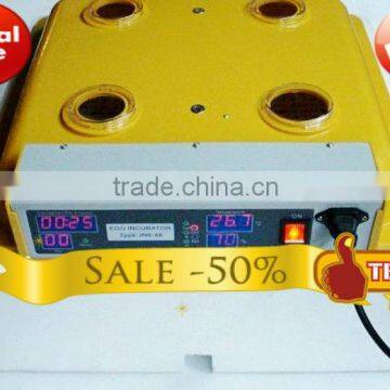 CE approved mini fully automatic chicken incubator 48 eggs
