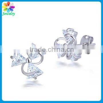 Bulk Knot Black Stone New Model Stud Earring photo-4