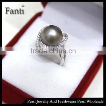 sea pearl jewelry price wholesale natural pearl ring real 925 silver ring