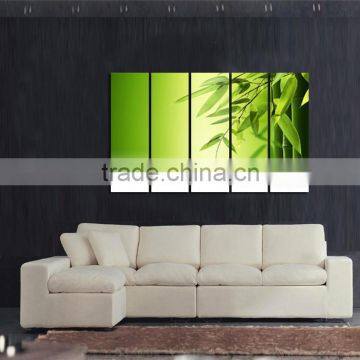 Framed 5 panel feng shui canvas printed services living room decor