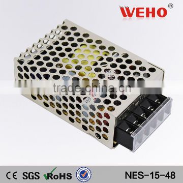 15w AC DC single output voltage 48v 0.35a power supply