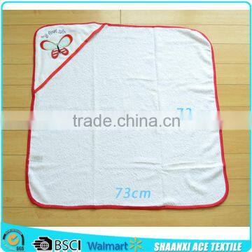 Customer logo soft cotton towel baby blanket embroidery patterns