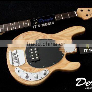 Diy High Quality Ash Wood Unfinished Electric Bass Guitar Kits 5 Strings photo-2