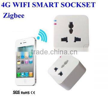 Zigbee 4G WIFI Smart Plug Sockset ,wirless Mobile Phone Remote Control Sockset ,New!