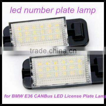 canbus error free led number plate lamp,number plate light,license plate light led lamp for bmw e36