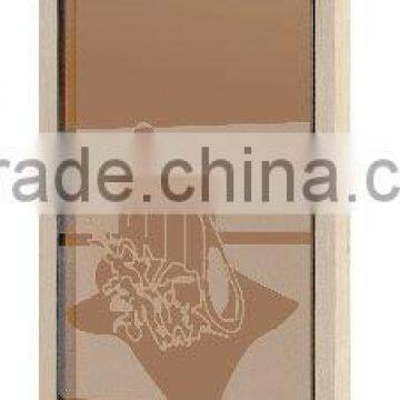 Superior Sauna Glass Doors with hemlock frame(KD-7002)