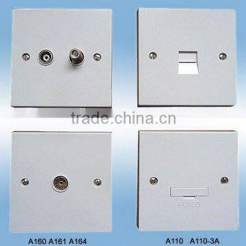 A167 A150 A160 A110 british Style Satellite Socket and TV Socket