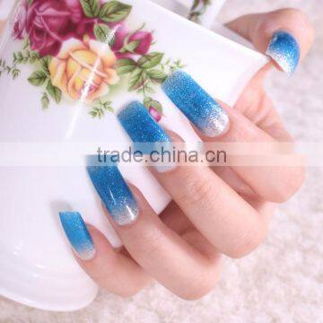 Competitive price Good quality Rose red shade glitter nail wrap nail art designs pictures nail decoration