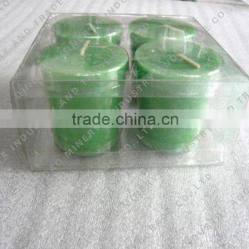 Green Tea Scent Pillar Candle