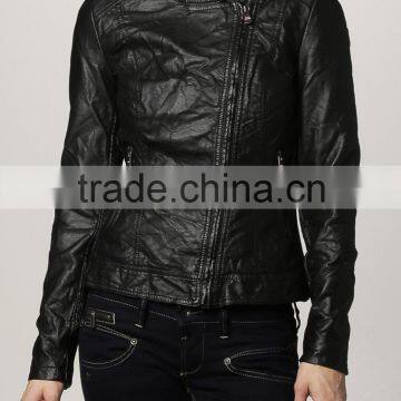 Fashion Girls Faux Leather Jacket Women