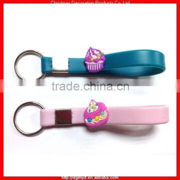 cheap silicone key chain with cute animal (kms-0936)