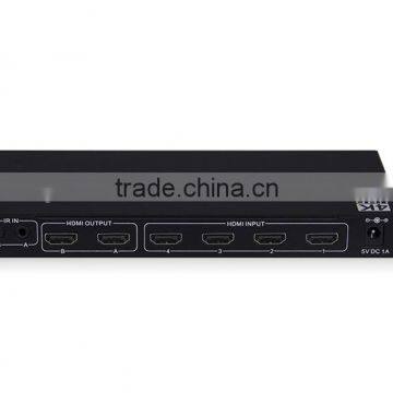 HOLLYLAND Hot Sale 4K 4 Input 2 Output HDMI Switcher
