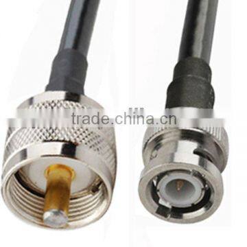 RF Cable Assembly UHF Male to BNC Male cable LMR195/RG58 for
