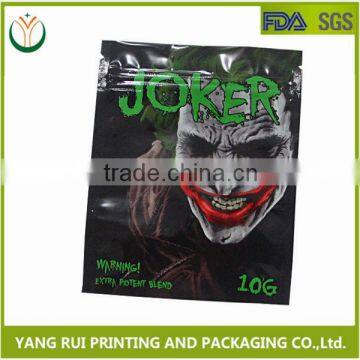 Wholesale Alibaba Custom Printing Joker Herbal Incense Bags