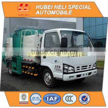 JAPAN technology 4x2 6CBM self loading garbage truck side loading diesel engine 4KH1-TCG40 120hp