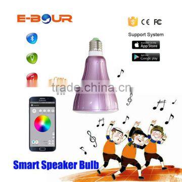 E27 Wireless Bluetooth Speaker LED Light bulb with Phone APP