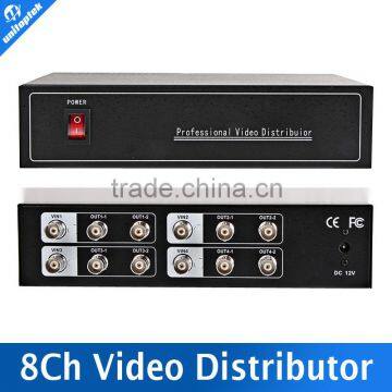 4CH In/8CH Output Professional 1080P/720P 1x 4ch Points 8ch Analog HD Video Splitter Support CVI/TVI/AHD Camera