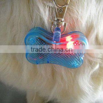 light up pet collar bone shaped