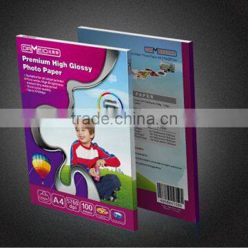 High Quality Double Sided Glossy Photo Paper / Cast Coated Inkjet Printing Photo Paper 140gsm