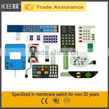 Low Cost and Reliable Top Overlay Tactile Bttons Waterproof LED Membrane Keypad Switch Rubber Key Cover the Enclosure photo-3