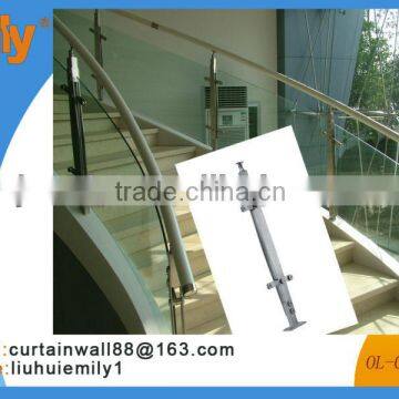 Stainless steel glass railing post