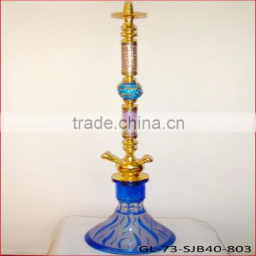 Blue stripe printed shisha