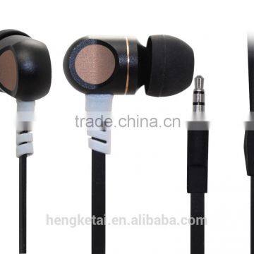 Top OEM color stereo metal earphone for mobile phone,ps4 MP3