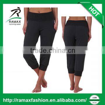Ramax Custom Women Ribbed Loose Fit Dance Workout Capri Pants