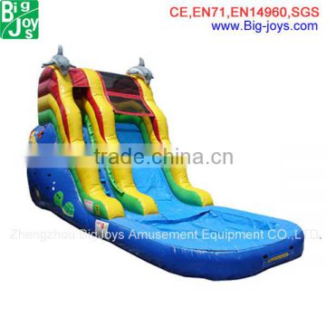 Hot sale cheap inflatable water slides for adults