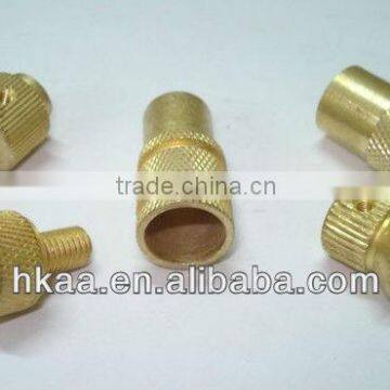 small brass knurled hardware parts