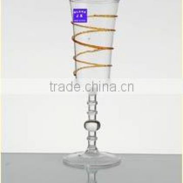 glass stemmed goblet