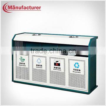 Outdoor/garden/park multipurpose compartment waste sorting battery recycle bin/ trash container