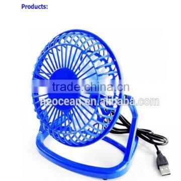 Factory Price 4inch plastic 5v dc usb powered desktop portable mini fan