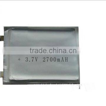 polymer lithium battery li po battery 3.7v 2700mah 755560 from shenzhen battery