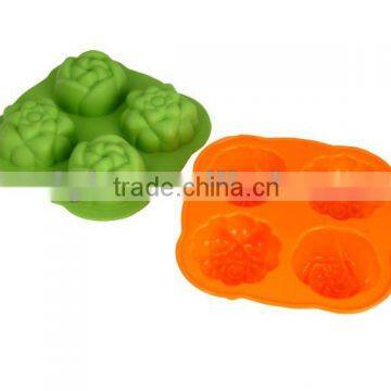 4cups silicone Animal Jelly mould