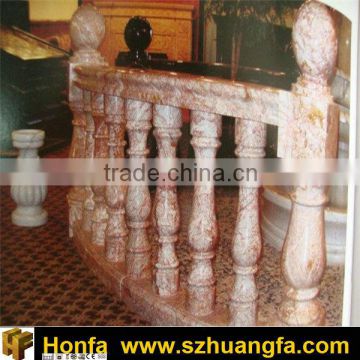 Red Granite stone baluster railing