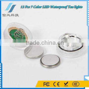 12Pcs Colorful Submersible Tea Lights Waterproof Led Candles for Wedding photo-4