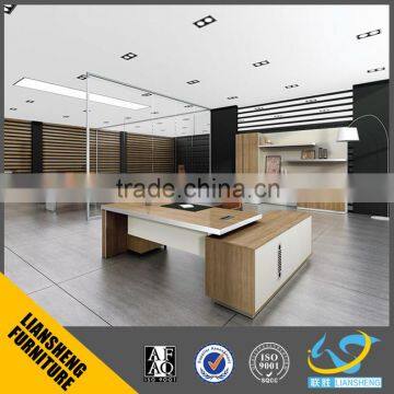 2016 foshan Liansheng factory mfc wood office table furniture executive desk