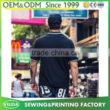 Custom Made New Fashion Fat Men's Big Size Stitching Printed Polo Shirt photo-5
