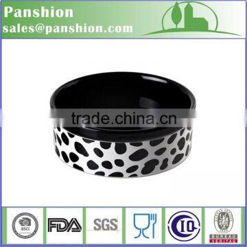 Round Shape Custom Logo Ceramic Dog Feeding Bowl photo-2