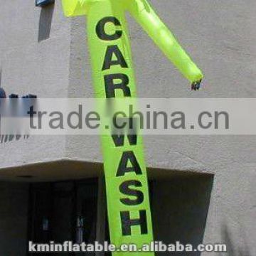 green 15ft one leg carwash air dancer