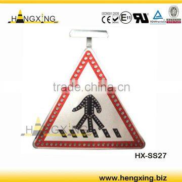 HX-SS27 Solar Triangle road cross Sign