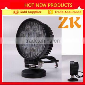 27w led auto round headlight for motorcycle truck jeep wrangler