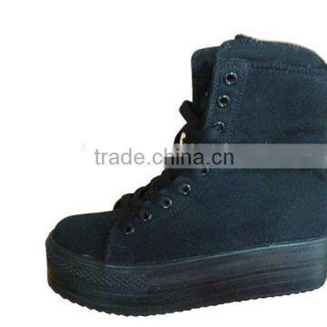 2016 Lady Fashion High Top Casual Canvas Shoes