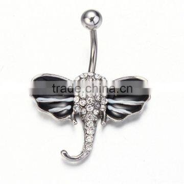 316l stainless steel animal design belly button ring navel ring body piercing jewelry rings new design wholesale