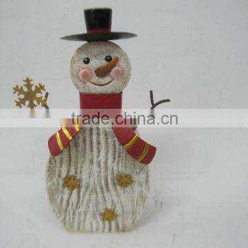 metal christmas snowman for christmas decoration