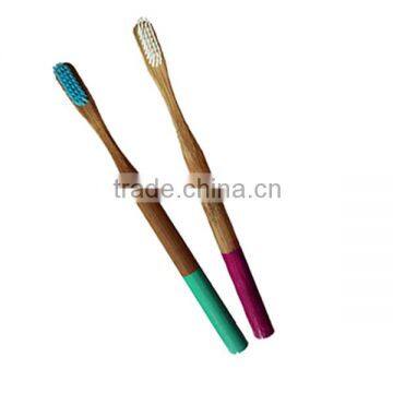 2016 Soft Round Handle Biodegradable And Natural Bamboo Toothbrush photo-3